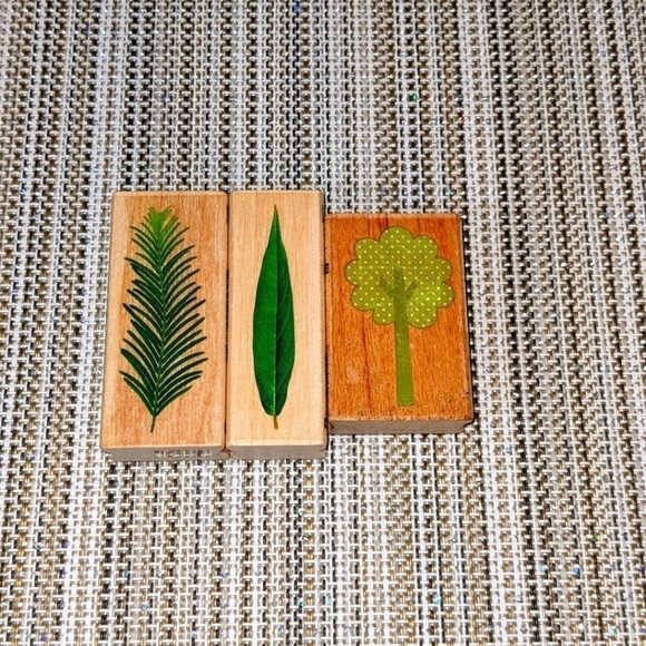 3 Plant Rubber Stamps NWT - Picture 1 of 4